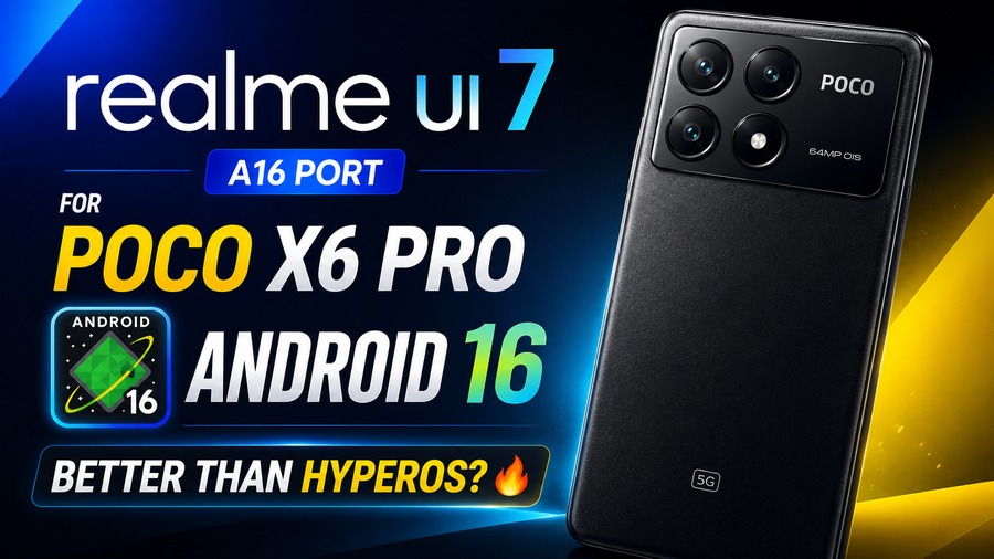 Realme UI 7 A16 Port for Poco X6 Pro 5G